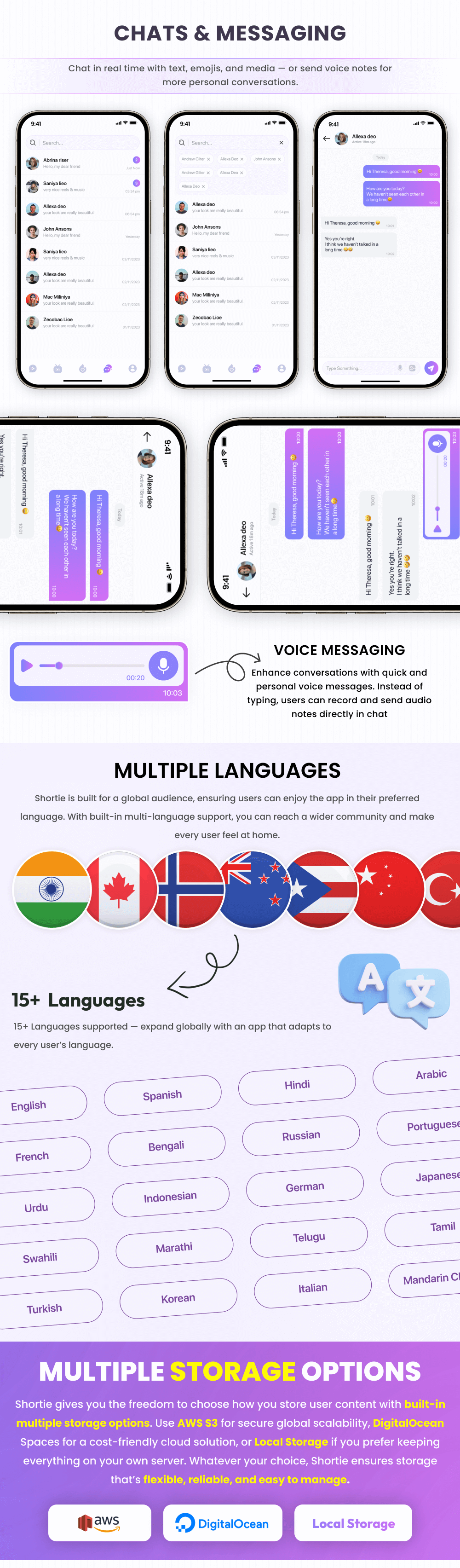 Shortie - Short video & Live streaming app with admin panel | Android, iOS & Web | Tiktok Clone